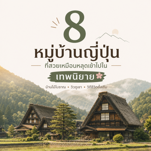 8 หมู่บ้านญี่ปุ่น สวยดั่งเทพนิยาย สัมผัสเสน่ห์โบราณ