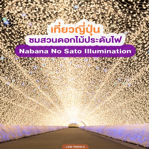 ทัวร์ญี่ปุ่น Nabana no Sato ชมสวนดอกไม้และอุโมงค์ไฟสุดโรแมนติก