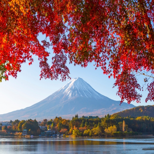 ทะเลสาบคาวากุจิ (Kawaguchiko) ทัวร์ญี่ปุ่นสุดโรแมนติกในฤดูใบไม้เปลี่ยนสี 