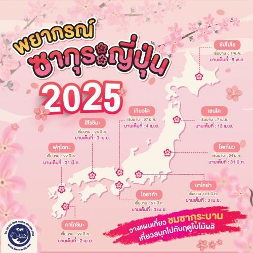 พยากรณ์ซากุระ 2025 