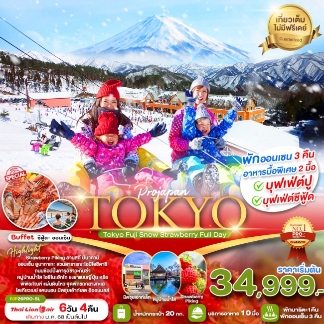 ทัวร์ญี่ปุ่น TOKYO FUJI SNOW STRAWBERRY FULL DAY SL (PBK)